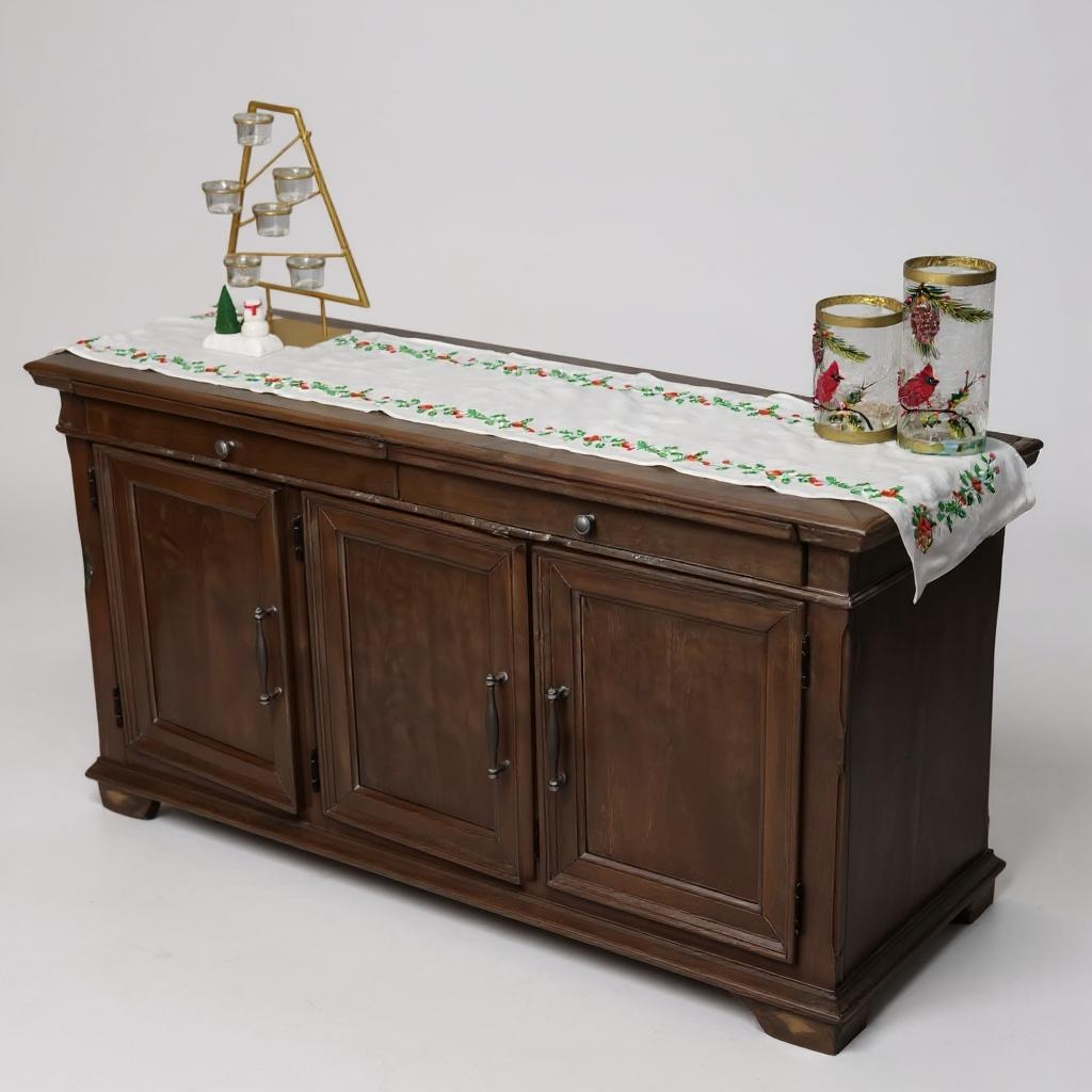Holly and Bell Buffet Runner