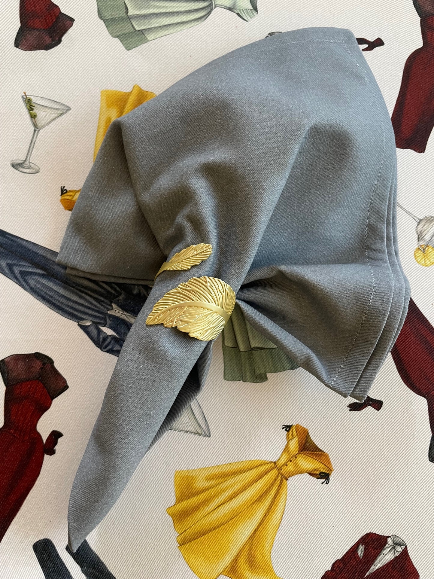 Dove Gray Cotton Napkins Set of 4
