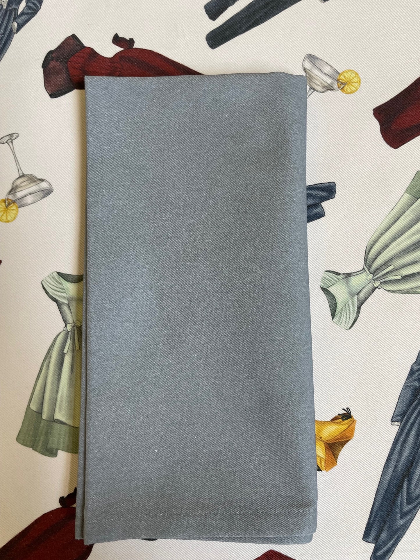 Dove Gray Cotton Napkins Set of 4