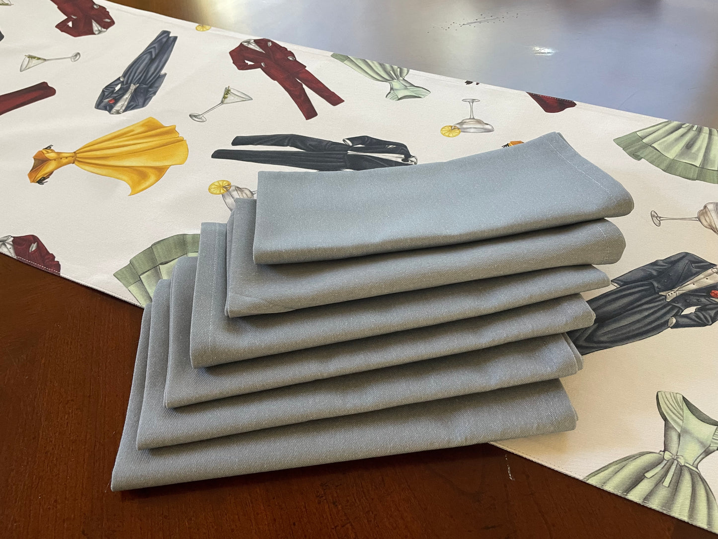 Dove Gray Cotton Napkins Set of 4