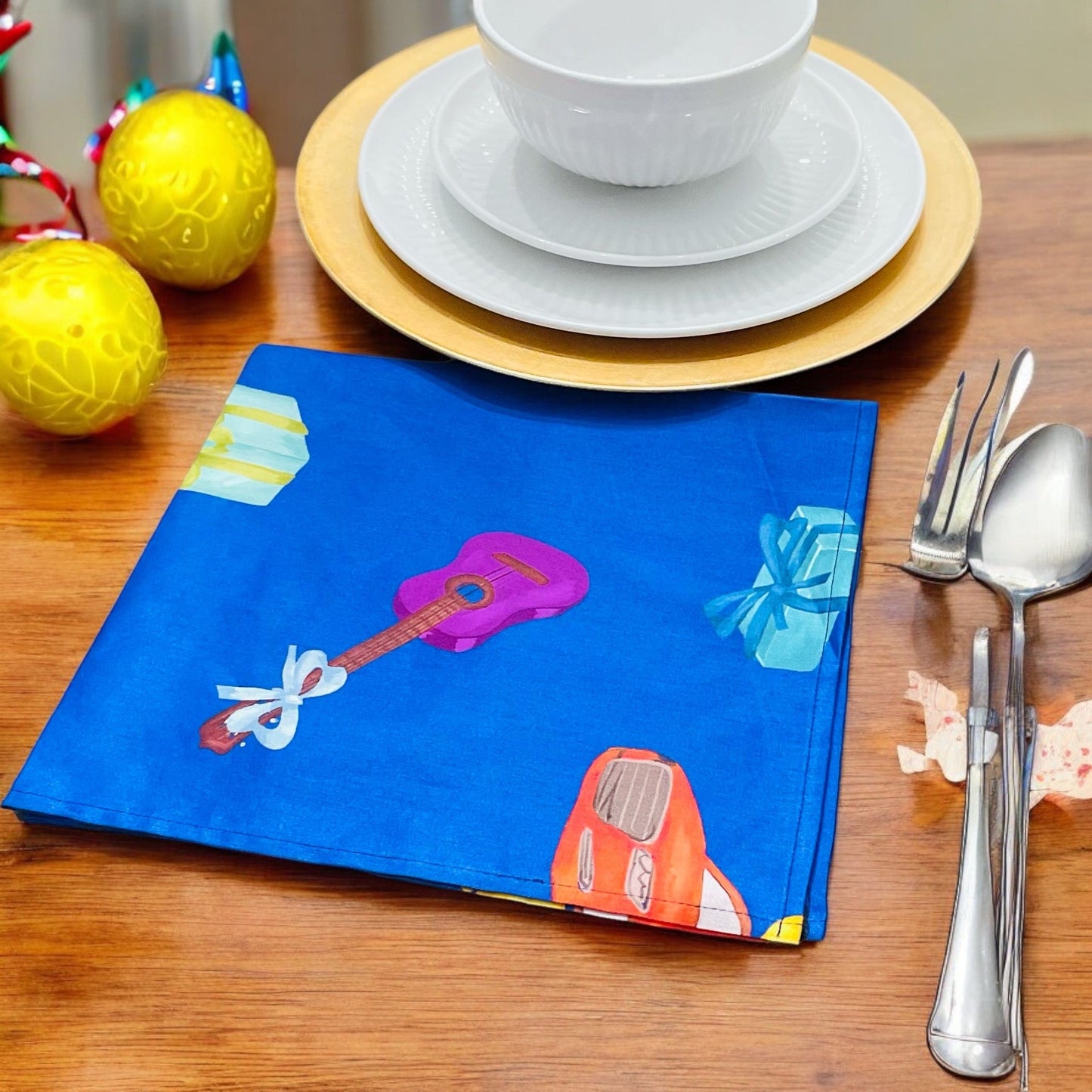 Anghild's Table napkin Big Boy Toys Birthday Cotton Napkins set of 4