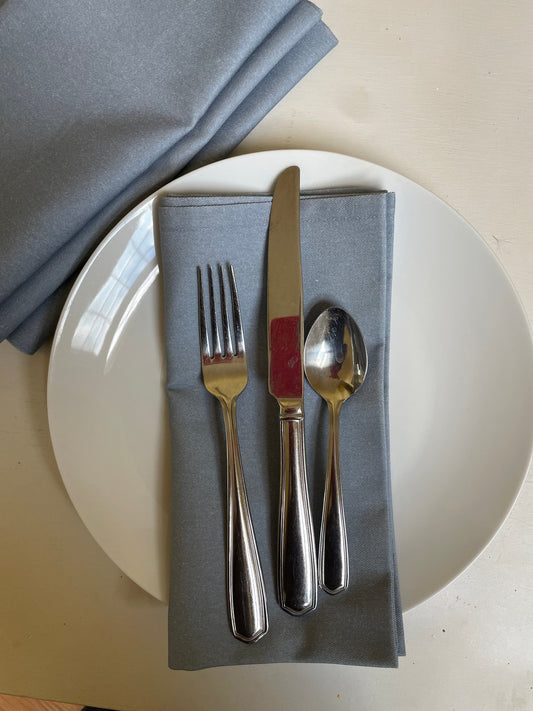 Anghild's Table Napkin Dove Gray Cotton Napkins Set of 4