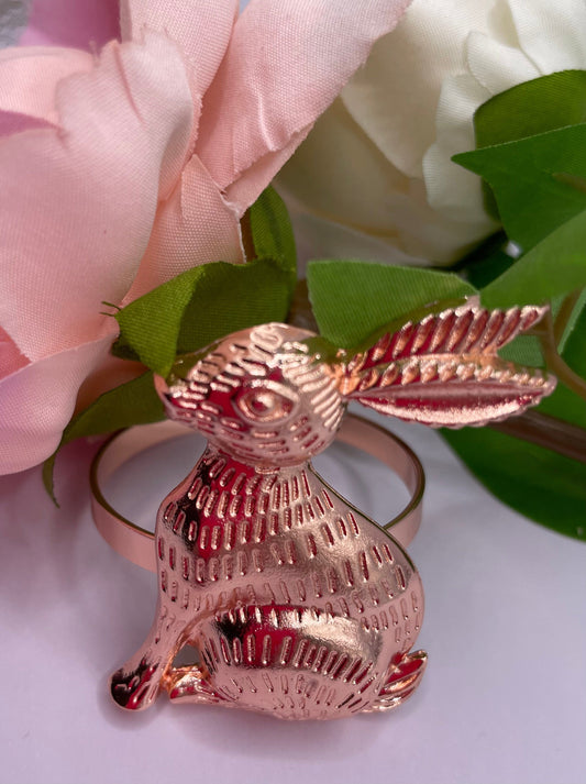 Anghild's Table Napkin rings Bunny Napkin Rings Set of 6