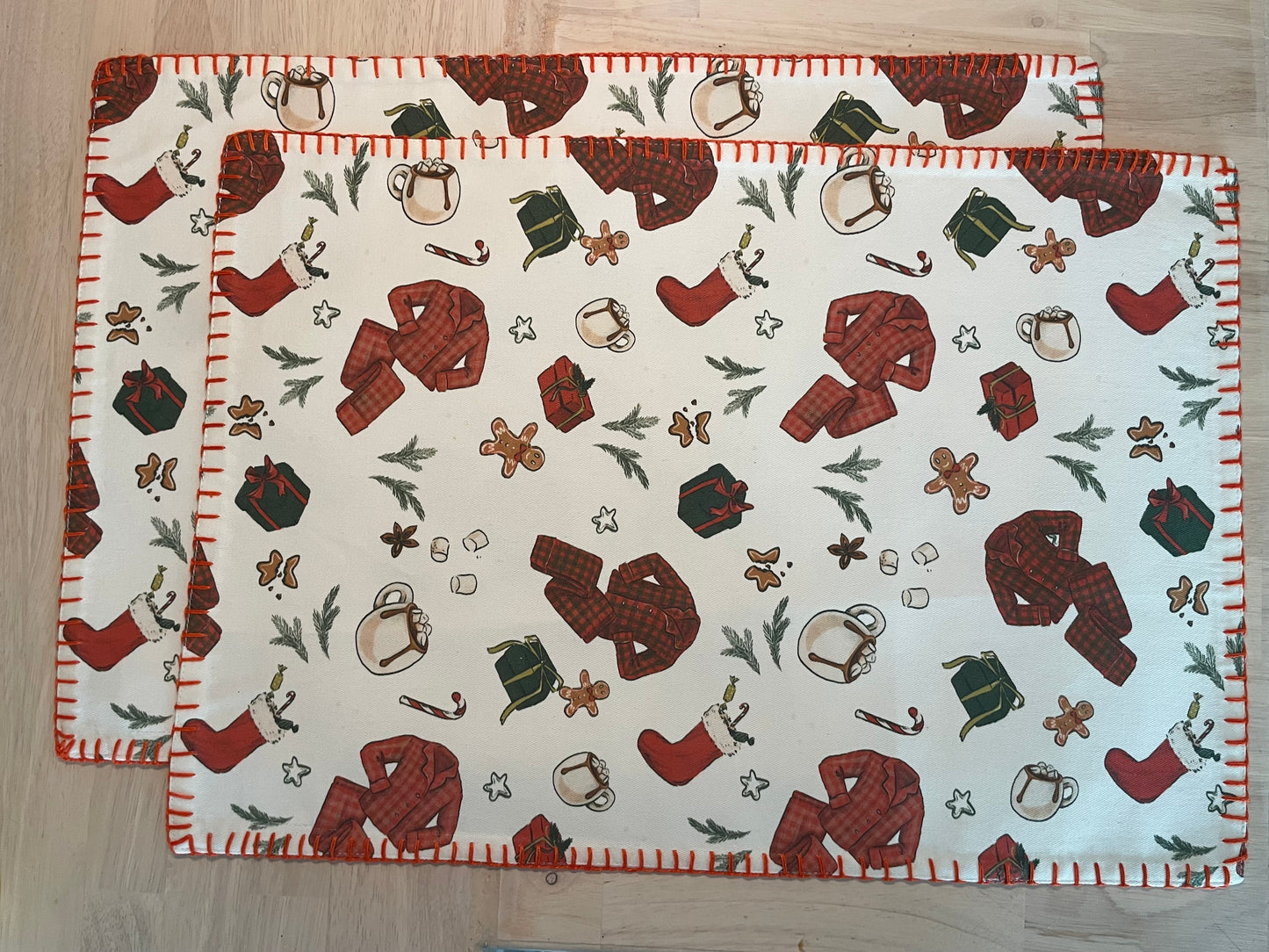 Christmas Morning Placemats set of 2