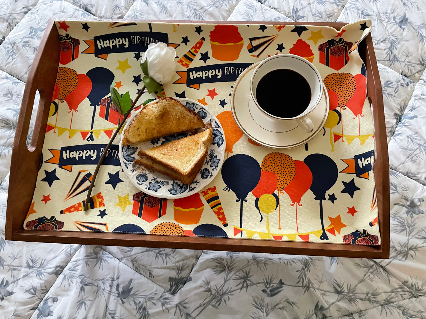 Birthday Balloons and Banner  Placemat Set of 2