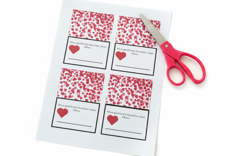 Valentine Placecard Download