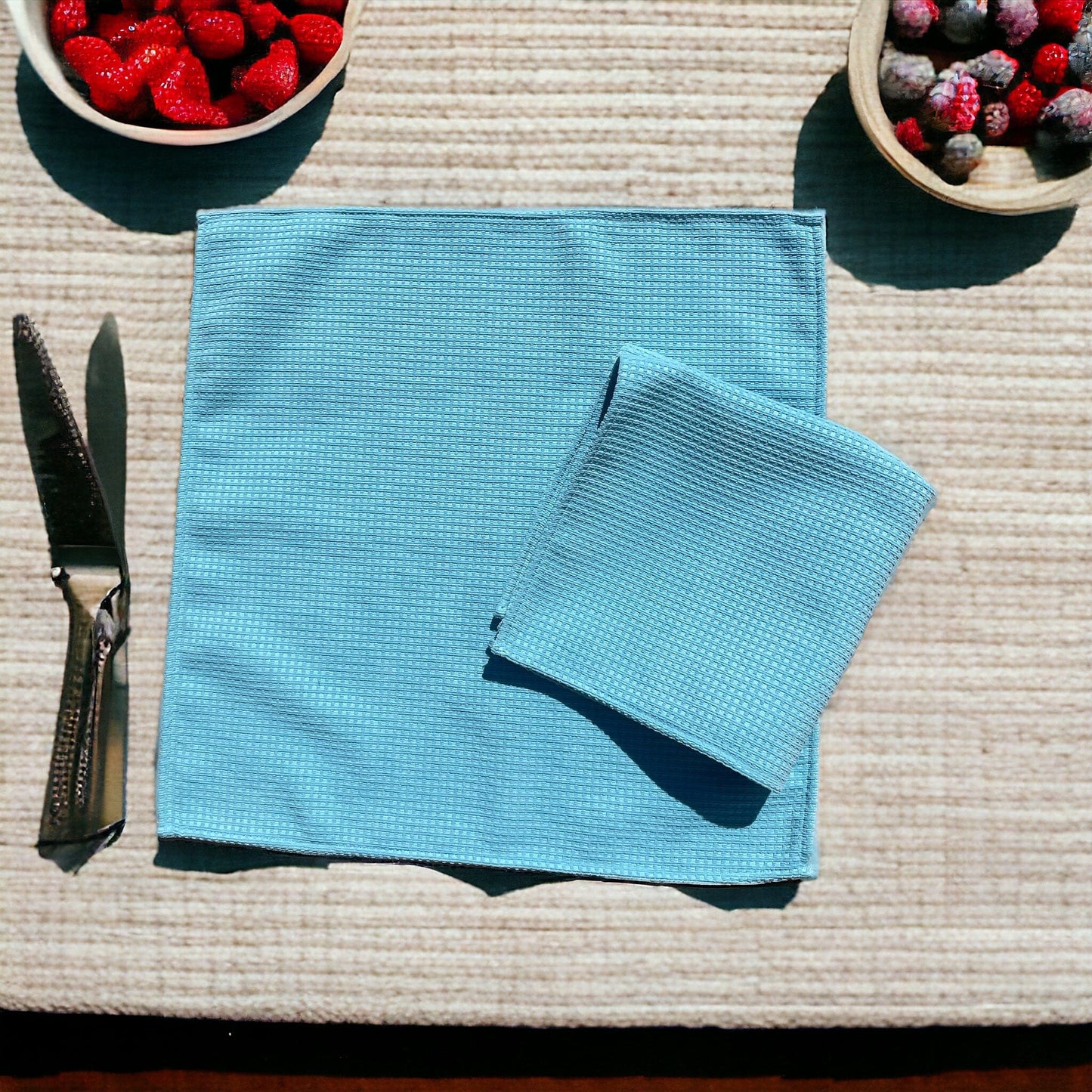 Anghild's Table Napkin Beachy Blue Napkin set of 4