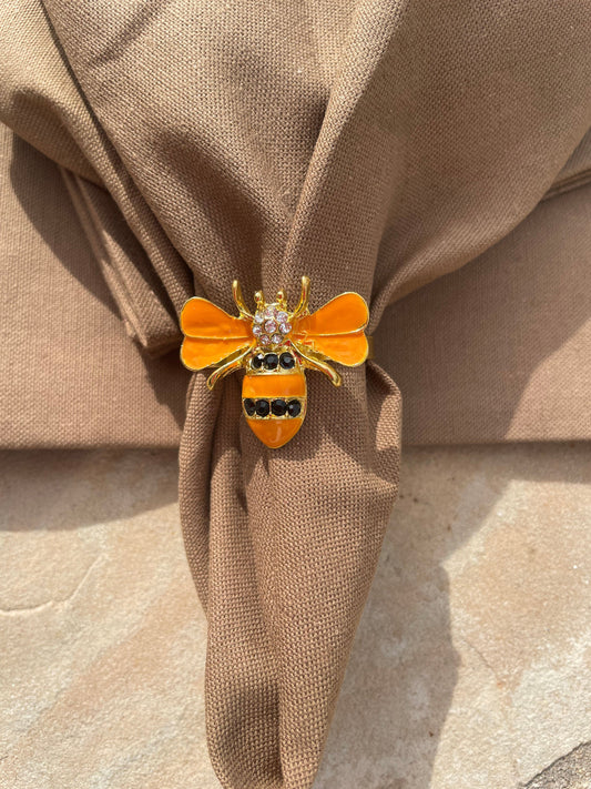 Anghild's Table Napkin rings Bumble Bee Napkin Rings