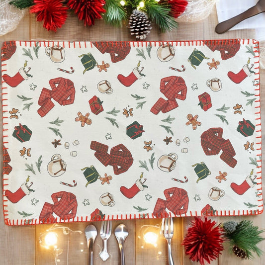 Anghild's Table Placemat Christmas Morning Placemats set of 2 Christmas Morning Placemats set of 2